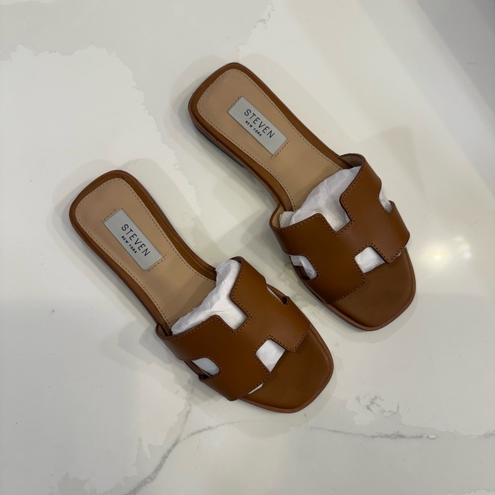 Tan Slide Women’s Sandals Size 5